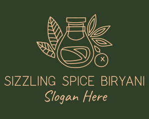 Vegan Spice Jar logo design