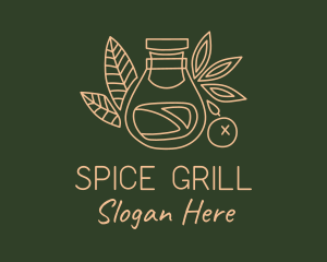 Vegan Spice Jar logo design