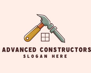 Hammer Carpenter Construction logo design