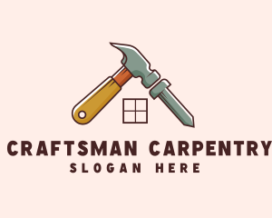 Hammer Carpenter Construction logo design