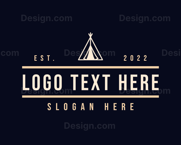 Outdoor Camping Equipment Logo