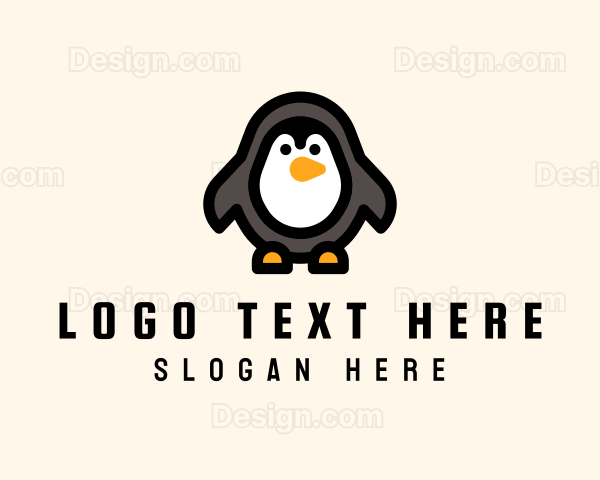 Cute Toy Penguin Logo