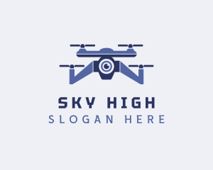 Drone Surveillance Aircraft Logo
