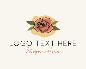 Bloom Rose Flower logo