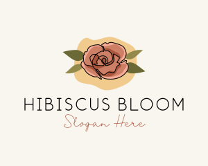 Bloom Rose Flower logo design