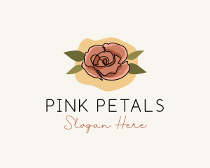 Bloom Rose Flower logo design