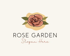 Bloom Rose Flower logo design