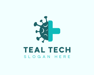 Teal Virus Squeegee logo