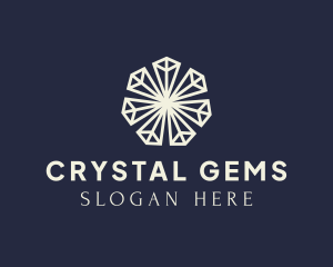 Luxury Crystal Diamonds logo design