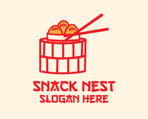 Asian Cuisine Dimsum  logo design