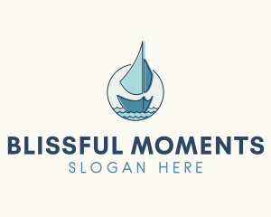 Marine Ocean Sailboat Logo