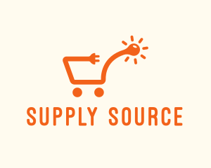 Electrical Supplies Shopping Cart logo design