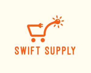 Electrical Supplies Shopping Cart logo design