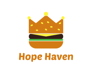 Hamburger Food Crown logo