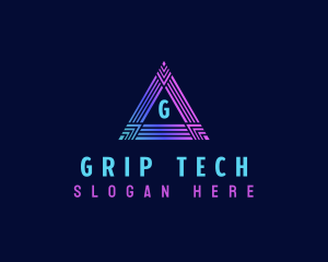 Triangle Cyber Tech logo design