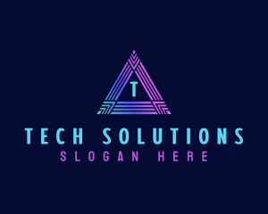 Triangle Cyber Tech logo design