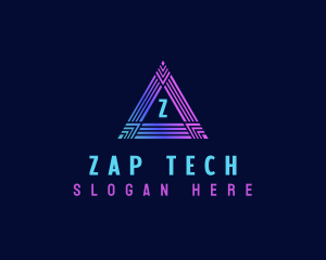 Triangle Cyber Tech logo design