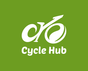 Abstract Eco Bike logo