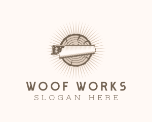 Wood Lumber Saw logo