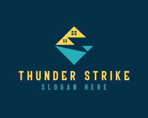 Electricity Power Thunder logo design