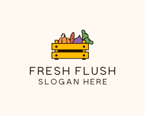 Fresh Vegetable Harvest logo design