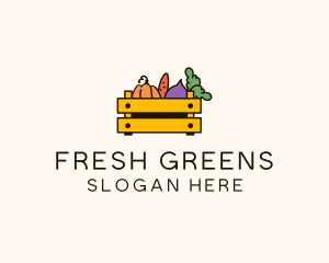 Fresh Vegetable Harvest logo design