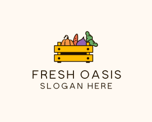 Fresh Vegetable Harvest logo design