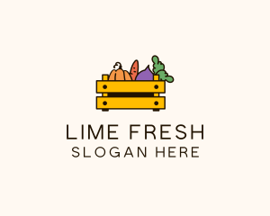 Fresh Vegetable Harvest logo design