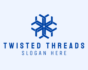 Holiday Breeze Snowflake logo design