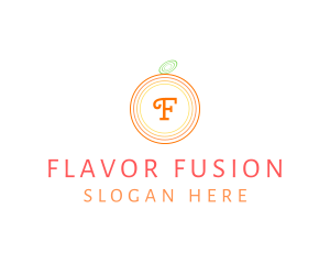 Orange Fruit Fresh Citrus  logo design