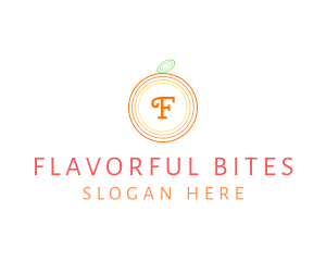 Orange Fruit Fresh Citrus  logo design