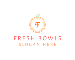 Orange Fruit Fresh Citrus  logo design