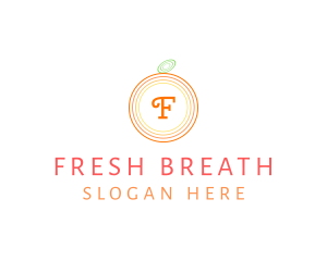 Orange Fruit Fresh Citrus  logo design