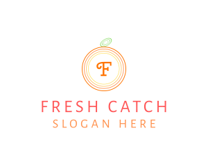 Orange Fruit Fresh Citrus  logo design