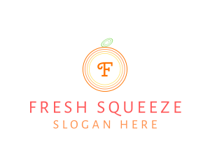 Orange Fruit Fresh Citrus  logo design