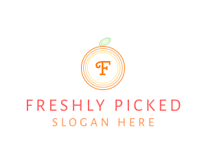 Orange Fruit Fresh Citrus  logo design