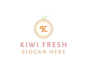 Orange Fruit Fresh Citrus  logo design