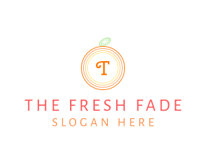 Orange Fruit Fresh Citrus  logo design