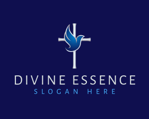 Holy Dove Cross logo design