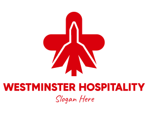 Red Leaf Hospital logo design