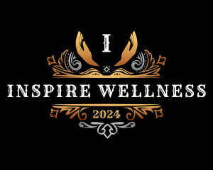 Luxury Wellness Hands logo design