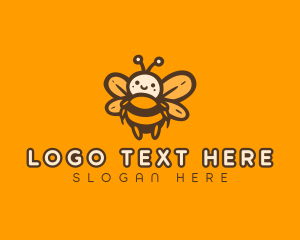 Cute Honey Bee logo