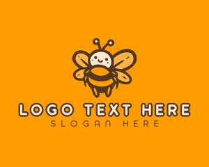 Cute Honey Bee Logo