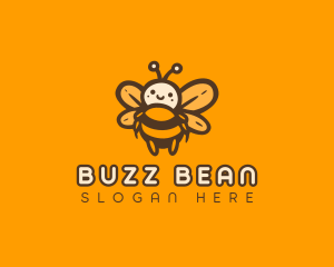 Cute Honey Bee logo design