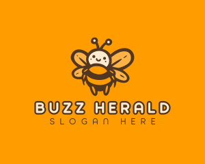 Cute Honey Bee logo design