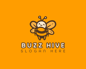 Cute Honey Bee logo design