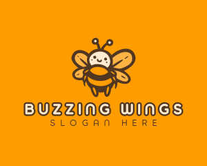 Cute Honey Bee logo design