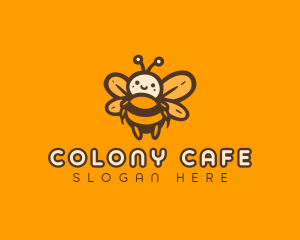 Cute Honey Bee logo