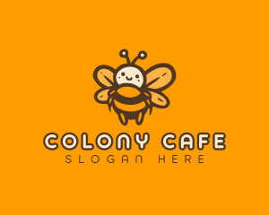 Cute Honey Bee logo design