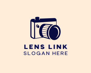 DSLR Camera Lens logo design